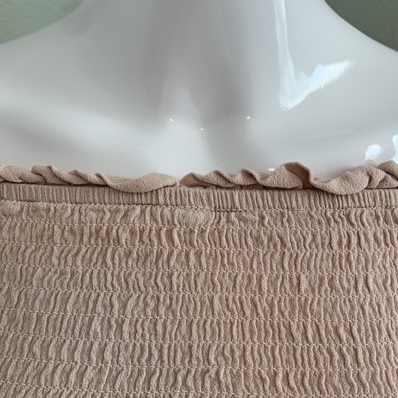 Kendall & Kylie Light Pink Off Shoulder Crop Top - Picture 2 of 8